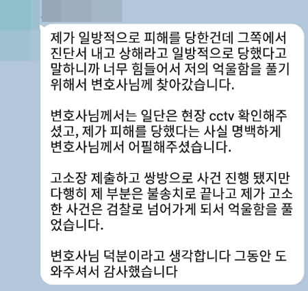 법무법인 더앤 형사사건 선임 후기