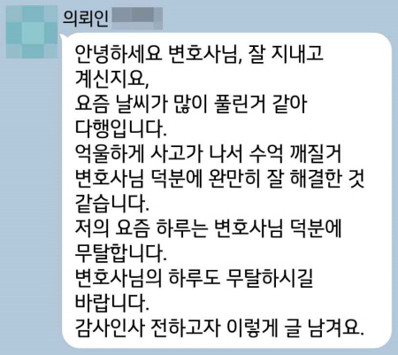 법무법인 더앤 선임 후기