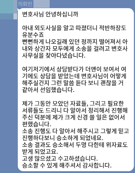 법무법인 더앤 선임 후기