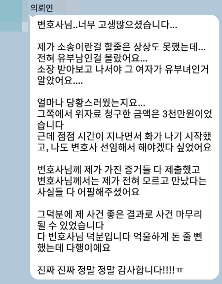 법무법인 더앤 선임 후기