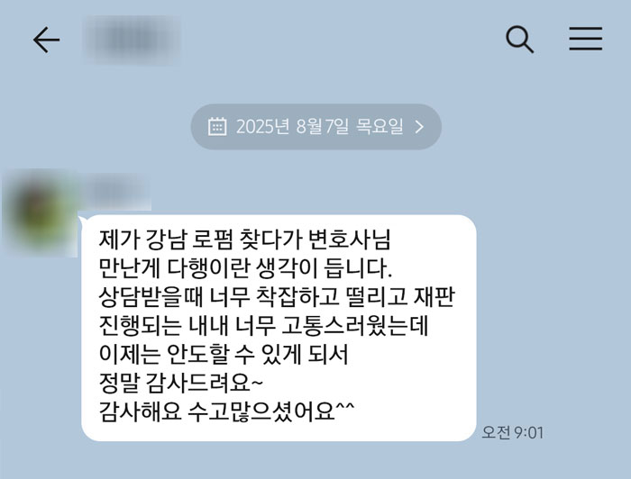 법무법인 더앤 형사사건 선임 후기
